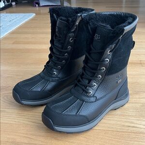 UGG Black and Gray Winter Boots